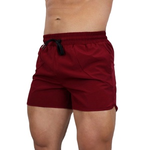 Short de gymnastique pour hommes avec logo personnalisé 2025 polyester séchage rapide vêtements de sport respirant Style décontracté 4 pouces entrejambe taille moyenne cordon de serrage - Product Image 3