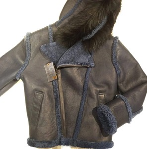 Premium <b>Men's</b> Leather <b>Shearling</b> Winter <b>Jacket</b> Genuine Sheepskin Fur Aviator Coat Durable Warm Fashion Luxury Outerwear - Product Image 1