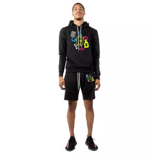 Ensembles courts pour hommes, tenues décontractées 2 pièces, survêtements de sport, ensembles de jogging pour hommes, adaptés à la course à pied, sweats à capuche et shorts - Product Image 5