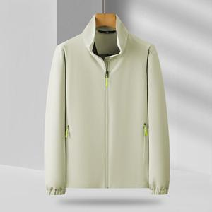 Chaqueta Cortavientos Casual Ligera de Primavera/Otoño con Cuello Alto y Logotipo Bordado Personalizado OEM, Precio de Fábrica China-Bangladesh - Product Image 3