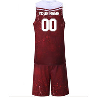 Ensemble uniforme de basket-ball tendance en sublimation, 100 % polyester, maillot sans manches