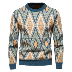 Suéteres de Invierno para Hombre, Talla Grande, Cuello Alto, Ropa Masculina, Jersey de Punto Acanalado, Sudadera Transpirable - Product Image 5