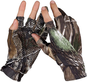 Guantes Profesionales de Camuflaje para Caza, con 3 Dedos Descubiertos, Antideslizantes, Transpirables, para Pesca, Tiro con Arco y Actividades al Aire Libre - Product Image 1