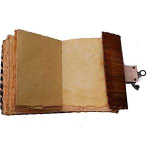 Diario de Bruja Mini Triple Luna Hecho a Mano, Libro de Sombras de Cuero Antiguo, Papel Ecológico, Lápiz Personalizable - Edición de Regalo - Product Image 2