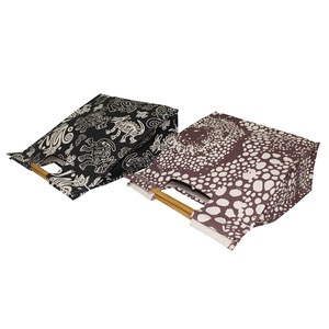 Bolsa de Lona de Algodón Natural al por Mayor con MOQ Bajo, Asa de Bambú, Impresión Completa, 10 Oz, Lona Laminada, Bolsa de Playa Reutilizable - Product Image 5