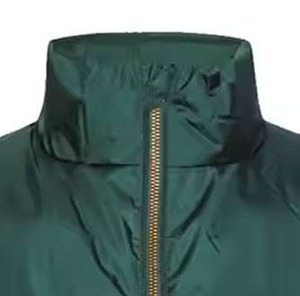 Men's Dark Green Puffer Vest Stand Collar Zipper Closure Windproof Casual Winter Outerwear <b>Sleeveless</b> <b>Jacket</b> - Product Image 5