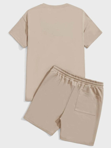 Ensemble de shorts en molleton bouclette pour hommes, personnalisable avec logo, survêtement épais, ensemble de shorts en tissu éponge pour hommes, doux et confortable, vente en gros, OEM - Product Image 2