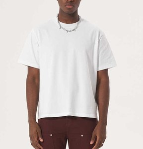 Camiseta Unisex Blanca de Cuello Redondo y Manga Corta, Corte Regular, Color Sólido, Informal, de Algodón Ecológico, Secado Rápido, Transpirable para Todas las Estaciones - Product Image 6