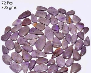 Lote de Cabujones de Sugilita Natural y Jaspe, Gemas Sueltas Pulimentadas de Varias Formas, Piedras Semipreciosas para Joyería, Venta al Por Mayor - Product Image 4