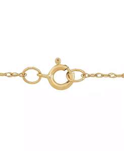 Collana con tre pietre in zirconi cubici in oro giallo 14k | Macy's - Product Image 2
