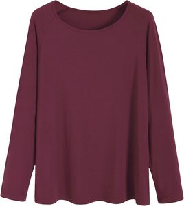 T-shirt unisexe à manches longues, coupe ample, sportif, 100% coton/fibre de bambou, écologique, teint en fil, 260g, à personnaliser - Product Image 1