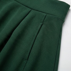 Jupe courte plissée unie pour femme, taille élastique, en polyester, taille haute, décontractée, pour toutes les saisons - Product Image 5