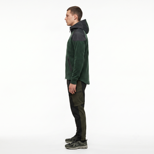 Sudadera con capucha modular de cremallera completa para hombre, estilo techwear, 280 g/m², forro polar orgánico cepillado, premium, OEM, ropa de calle, sudadera con capucha. - Product Image 3
