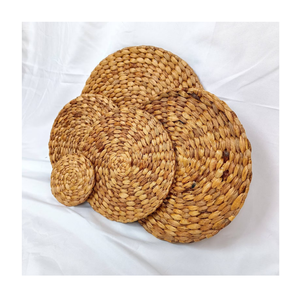 Set de table artisanal en jacinthe d'eau, fibre naturelle, accessoire de salle à manger du Vietnam pour la décoration rustique de la maison, cafés, restaurants, hôtels - Product Image 5