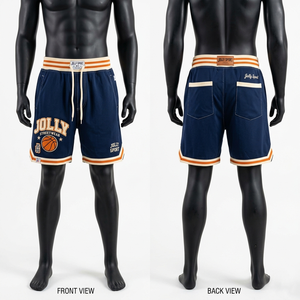 Polyester Basketball Shorts Black Orange White Side Panels Custom Sublimation basket ball jersey and shorts - Product Image 2