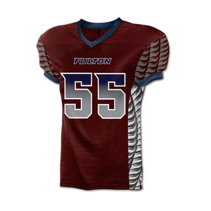 ชุดยูนิฟอร์มอเมริกันฟุตบอลสำหรับเยาวชน ผ้าทวิลล์สีสันสดใส ชุดอเมริกันฟุตบอลคุณภาพสูง ชุดยูนิฟอร์มอเมริกันฟุตบอลแบบสั่งทำ - Product Image 3