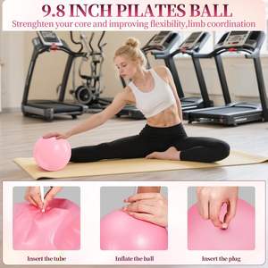 Kit d'accessoires de yoga et Pilates pour l'entraînement : ballon de yoga, anneau de Pilates, bande de résistance et kit de Pilates pour étirements - Product Image 5