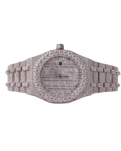 Montre de luxe de haute qualité pour femme, en acier inoxydable, avec cristal saphir personnalisé, mouvement à quartz analogique ETA, résistante à l'eau 3 ATM - Product Image 1