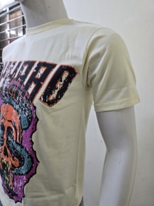 เสื้อยืดคอตตอนยูนิเซ็กซ์ พิมพ์ลายหัวกะโหลก คอกลม แขนสั้น สไตล์ลำลอง ใส่ได้ทั้งฤดูใบไม้ผลิและฤดูร้อน เนื้อผ้าเจอร์ซีย์ ระบายอากาศได้ดี ทรงพอดีตัว - Product Image 5
