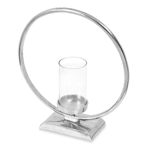 Lanterne porte-bougie en aluminium avec pot en verre pour centres de table d'hôtels, décoration intérieure et extérieure - Product Image 2