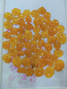 หินควอทซ์คาร์เนเลี่ยนหินอัญมณีผิวเรียบทรงหลังเบี้ยสีส้มธรรมชาติจากโรงงานโดยตรงใน100% - Product Image 2