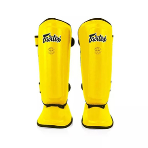 Espinilleras Fairtex de Alta Calidad para Entrenamiento de Muay Thai y Kickboxing, Personalizadas al por Mayor, de Cuero PU Profesional para MMA - Product Image 1