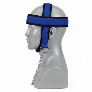 Arnés de Cuello y Cabeza para Levantamiento de Pesas, de Cuero PU y Acero Inoxidable, Resistente, Duradero y Cómodo, para Hombre - Product Image 6