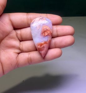 Cabochon en Agate Coton Naturel de Haute Qualité, Pierre Précieuse en Vrac pour la Fabrication de Bijoux - Product Image 1