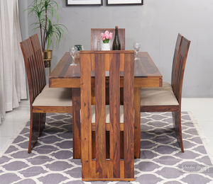New Arrival Dining <b>Table</b> Set Most Popular Wood With 6 Wooden <b>Chair</b> Sheesham Wood Furniture <b>Table</b> Kitchen <b>Table</b> Wood Dining Set - Product Image 3