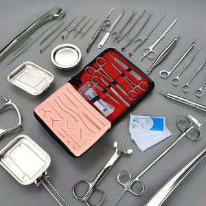 Kit de Práctica de Sutura para Estudiantes de Medicina OEM, Juego de Instrumentos Manuales de Acero, Herramientas Esenciales, Base de Silicona, Instrumentos Quirúrgicos - Product Image 2
