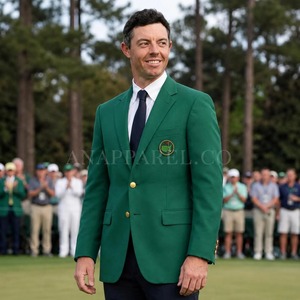 Men's Green Golf <b>Blazer</b> Tournament Sport Coat Classic Champion Style Jacket 2 Button Wool Blend Suit Coat - Product Image 6