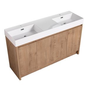 Lavabo de Resina para Baño de 60 Pulgadas (GRB60120DMO) - Product Image 6