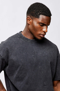 T-shirts Homme Oversize à Manches Courtes 280g Personnalisés en Gros, Qualité Supérieure, Lavables, Design Épaules Tombantes, 100% Coton - Product Image 3