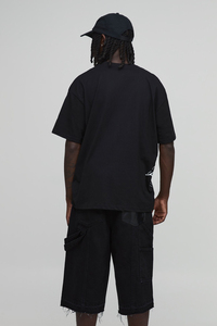 T-shirt graphique imprimé OEM pour homme, personnalisé, streetwear, manches courtes, col rond, vêtement décontracté et tendance - Product Image 5