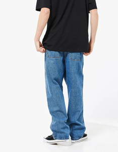 2026 <b>Men</b>’s Vintage Washed Wide Leg Flare Denim <b>Jeans</b> 100% Cotton Rugged Streetwear Pants Custom Design - Product Image 5