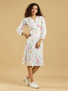 Vestido Midi de Fiesta para Mujer, Estampado de Puntos, Ecológico y Natural, Elegante, Vintage, con Cintura Ajustada, Estilo Swing, para Verano - Product Image 2