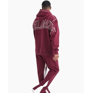 Ensemble de survêtement personnalisé pour homme, poids moyen, 260 GSM, en coton, avec sweat à capuche et pantalon de jogging, pour usage quotidien, uni, vierge, pour impression de marque - Product Image 5