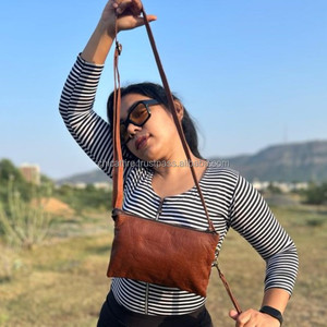 Bolso de mano de cuero de vaca de alta calidad, bolso cruzado de usos múltiples, pelo Real en cuero genuino, bolso de hombro con doble cremallera - Product Image 5