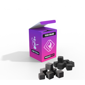 Cubo de carbón de alta calidad Premium Shisha Hookah OEM Etiqueta Privada Indonesia Briquetas de carbón de cáscara de coco natural bajo ceniza - Product Image 1