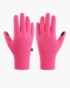 Rosa Vollfingerhandschuhe mit Touchscreen-Funktion für Fitnesstraining, Unisex, Neopren-Passform - Product Image 3
