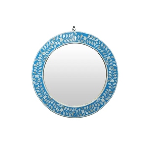 Unique Design Mother of Pearl Inlay <b>Mirror</b> Handmade Wooden Frame Decorative <b>Wall</b> <b>Mirror</b> - Product Image 5