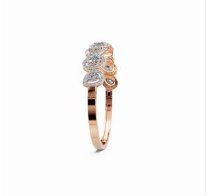 Brazalete de Oro de 10 Quilates con Diamantes para Mujer, Corte Princesa, Diamantes Naturales, Engaste Pavé, Lujoso para Uso Diario - Product Image 2