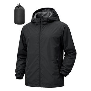 Men's Rain <b>Jacket</b> Windbreaker <b>Waterproof</b> <b>Jacket</b> Raincoat for Cycling Running Hiking Outdoor Gear Hooded <b>Lightweight</b> <b>Packable</b> - Product Image 1