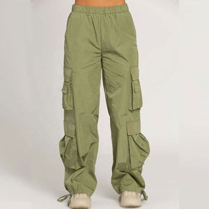 Pantalones Cargo de Invierno para Mujer con Forro Polar y Logotipo Personalizado, Pantalones Térmicos Gruesos y Cálidos, Pantalones Casuales Holgados con Múltiples Bolsillos, Ropa Urbana para Mujer - Product Image 3