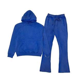 Survêtements en tissu respirant délavé à l'acide pour adultes, avec pull de sport pour hommes, service OEM - Product Image 4