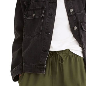 Veste en jean sur mesure pour femme 2026, respirante, avec traitement brut, motif uni, saison hiver, services OEM - Product Image 5