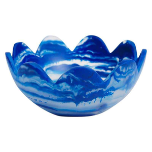 Bol en résine marbrée coulé à la main avec feuille d'or, couleurs personnalisées pour les détaillants - Product Image 4