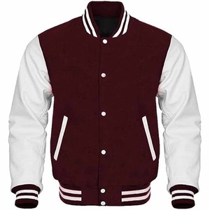 New Arrival Men Varsity Jacket Made With Winter Warm Material Regular Length Zipper Style Varsity Jacket - Product Image 1