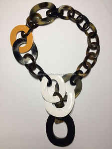 Meilleure qualité fait à la main indien mode corne collier dames filles exclusif chrétien symbole bijoux naturel toucher Promotion - Product Image 4