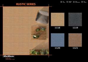 Dalles de sol numériques haute performance pour parking, céramique mate extérieure 300x300mm 30x30cm 12x12 pouces pour zones à fort trafic - Product Image 3